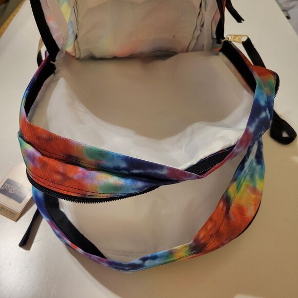 NEW JANSPORT XL RAINBOW WATERCOLOR LAPTOP SCHOOL COLLEGE LARGE BACKPACK NWT